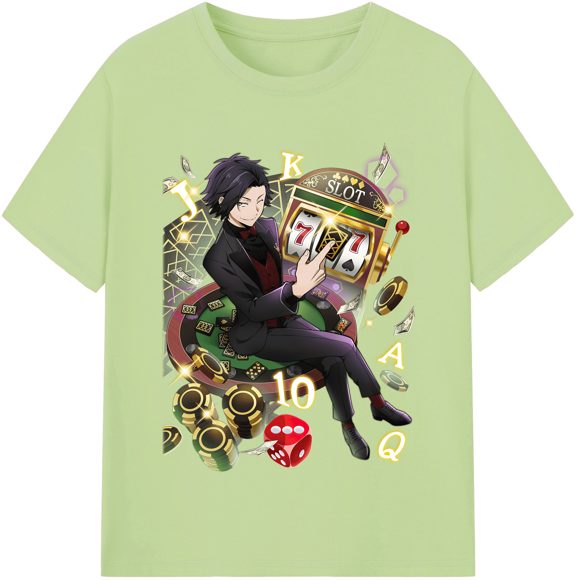 （画像用） 文豪ストレイドッグス Bungo Stray Dogs 綿100％半袖Tシャツ（フロントプリント）